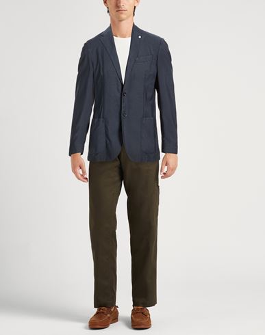 L. b.m. 1911 Man Blazer Navy Size 38 Virgin Wool, Mohair wool