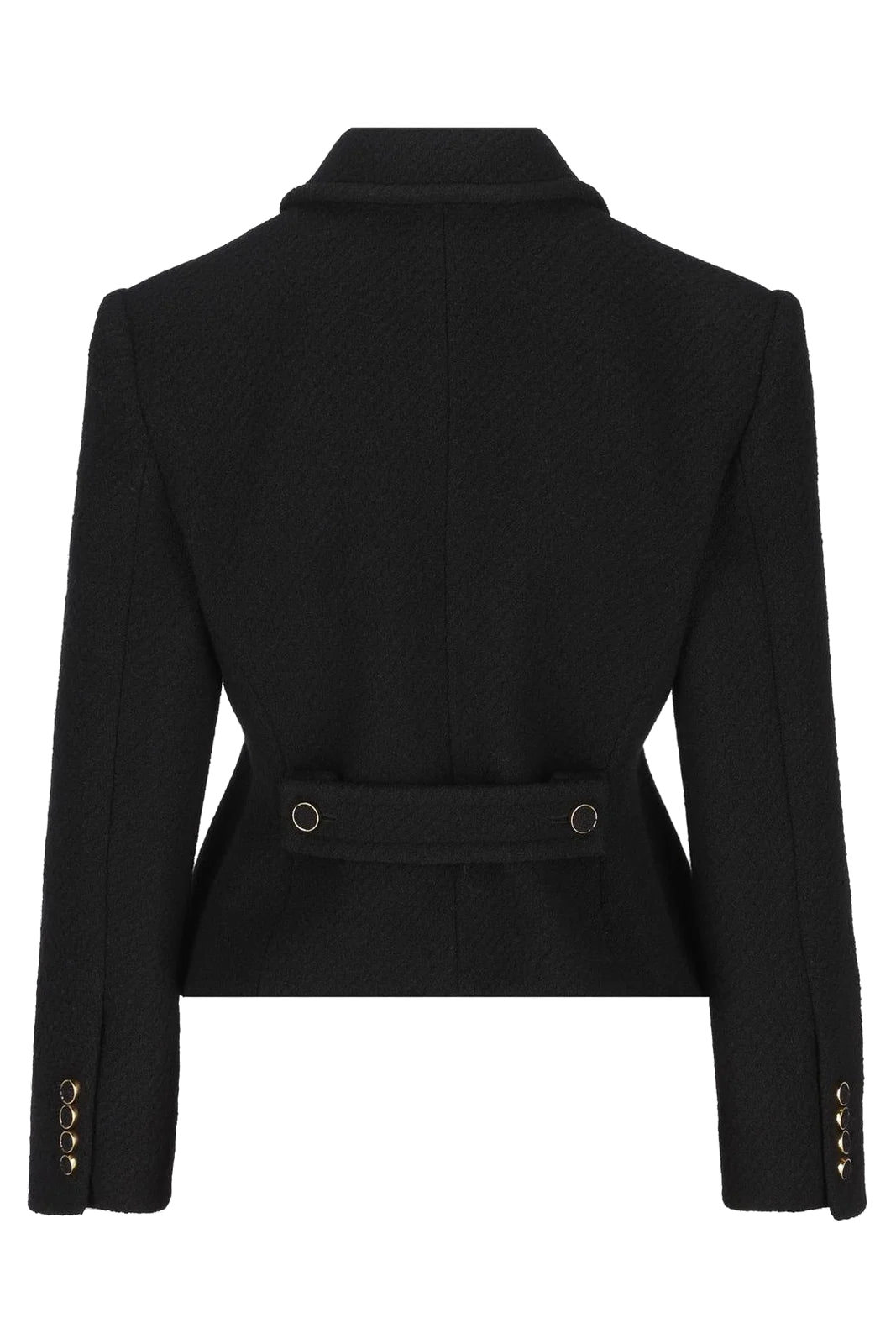 Wool Bouclé Blazer — Black