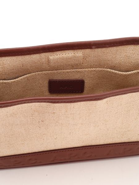 A.P.C. Helene Logo Debossed Shoulder Bag