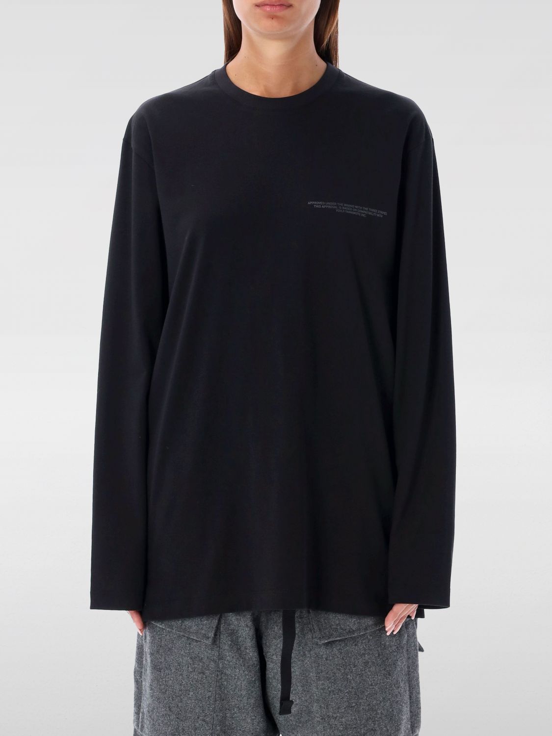 X Adidas logo-print T-shirt - Black