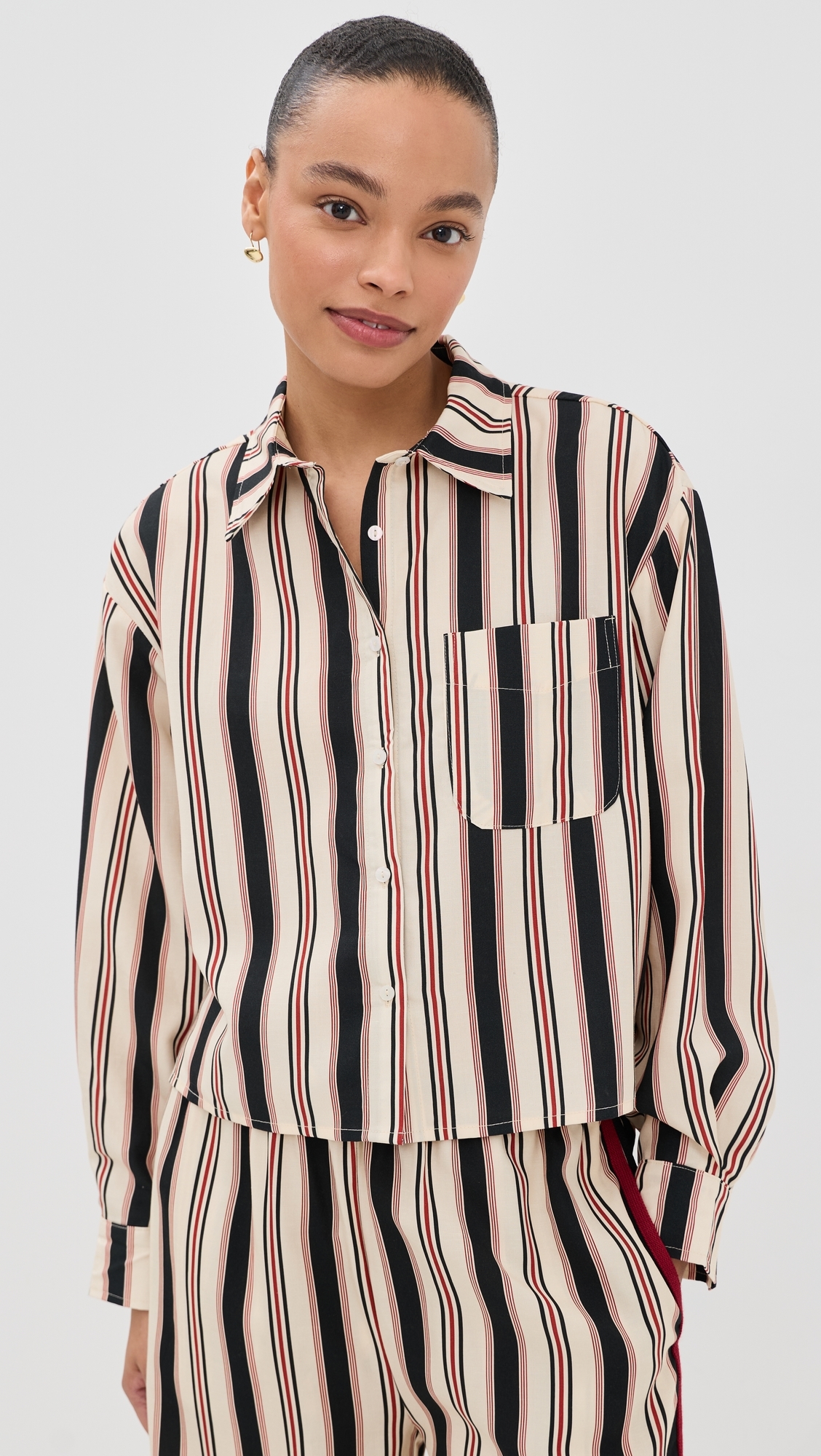 Horizon Shirt Beige Stripe