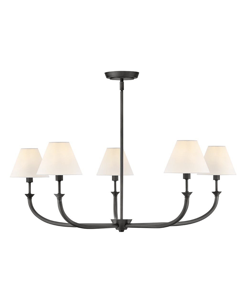 Blackened Brass LED Chandelier from the Greta Collection