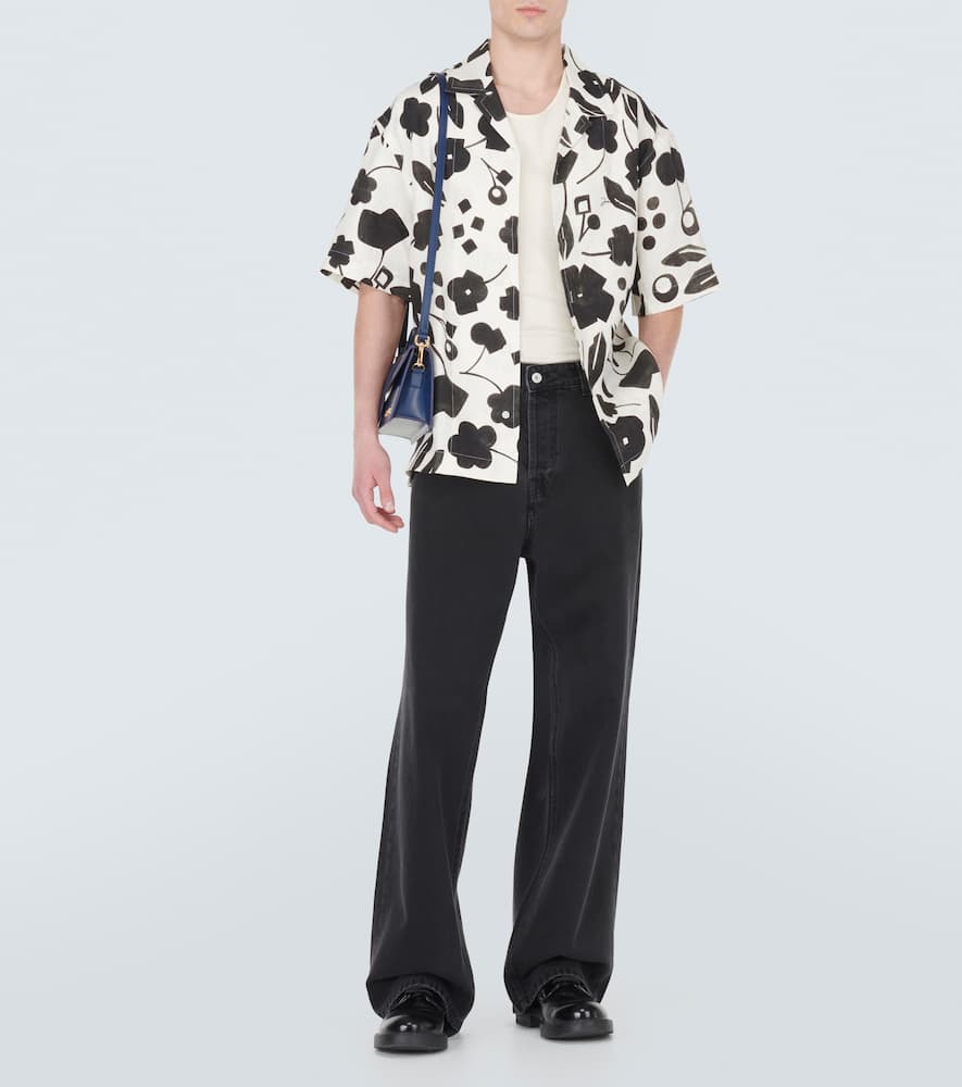 Jean printed linen shirt