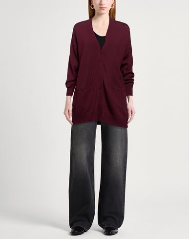 Woman Cardigan Garnet Size 6 Merino Wool