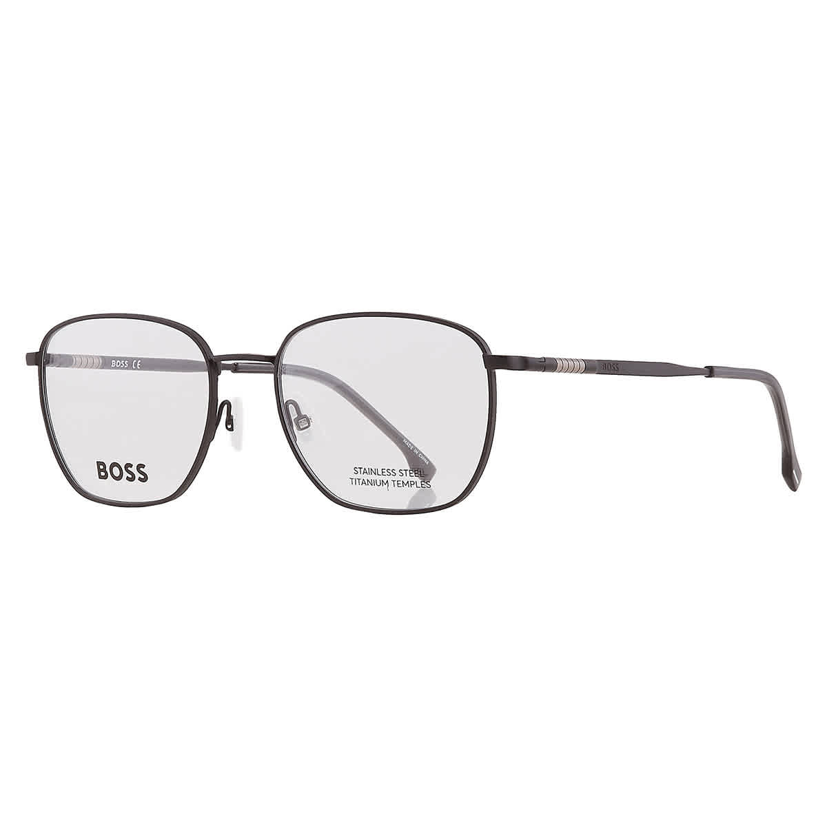 Demo Rectangular Mens Eyeglasses BOSS 1415 0003 55