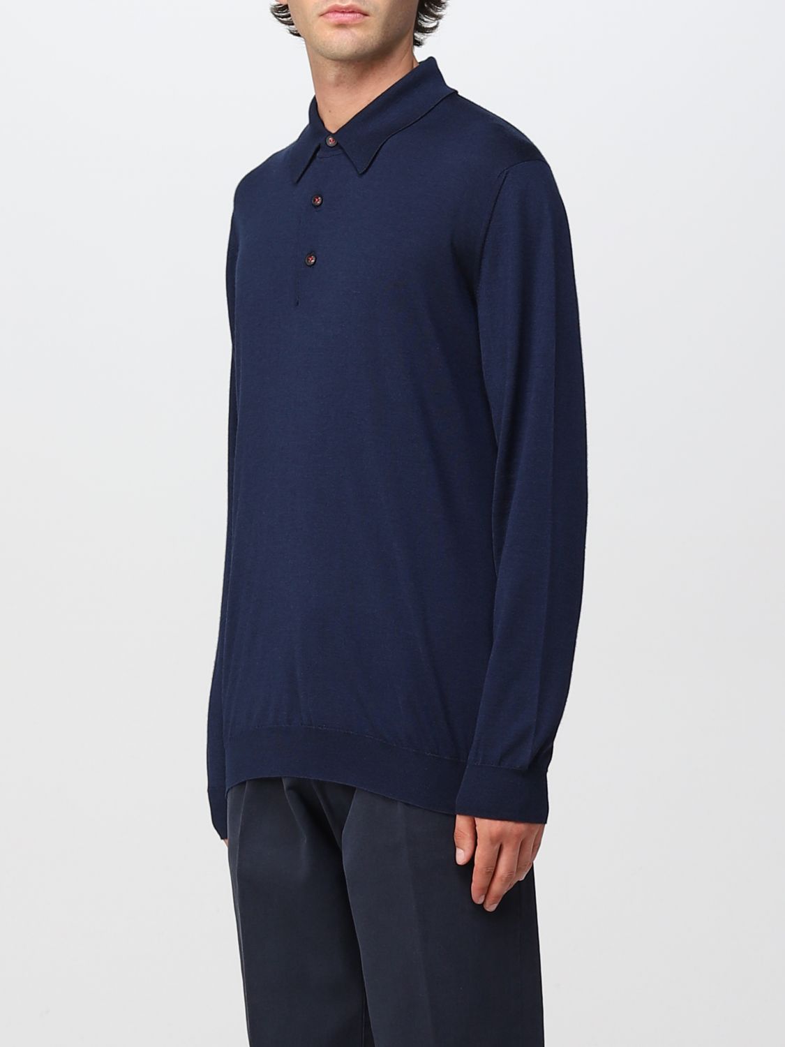 Polo Shirt Men color Blue