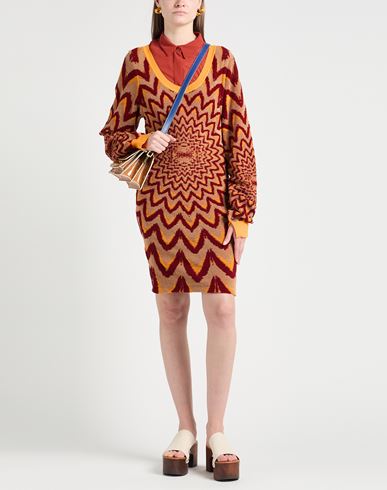 Marni Woman Mini dress Mandarin Size 2 Cotton, Virgin Wool, Polyamide