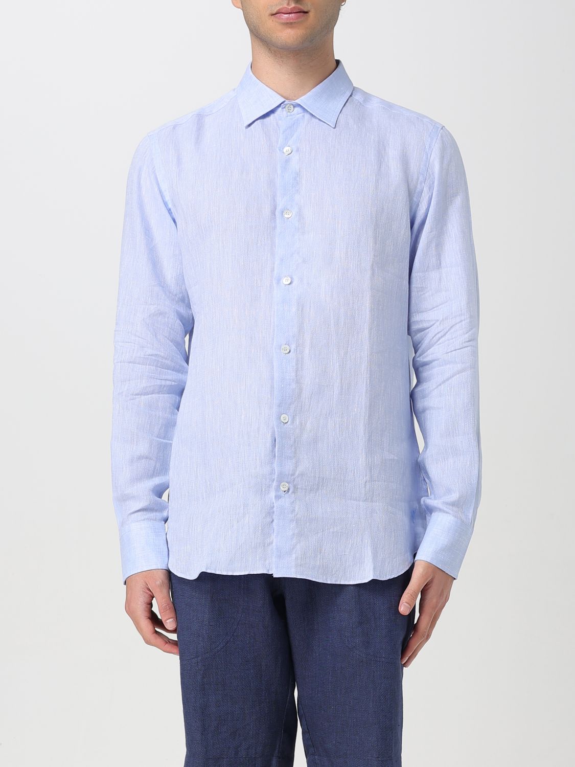 Shirt Men color Sky Blue