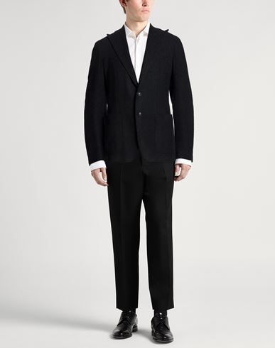 Man Blazer Black Size 36 Wool, Polyester, Polyamide, Acrylic, Elastane