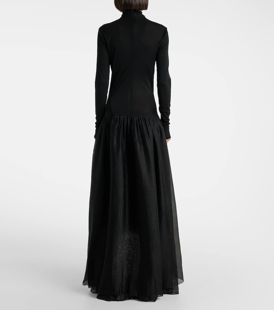 Gathered maxi dress