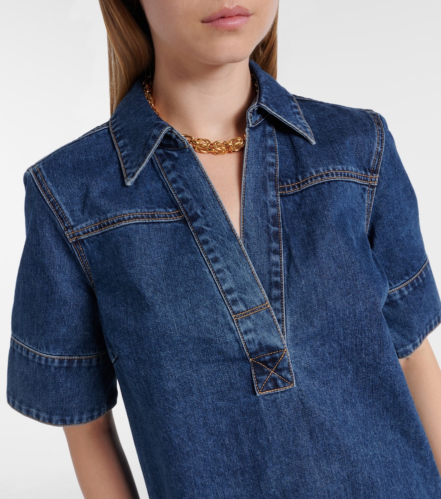 Denim shirt dress