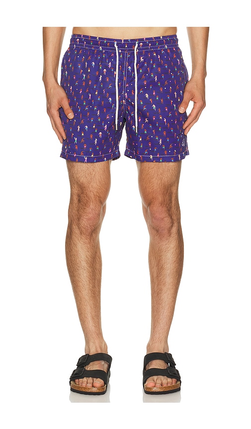 Arrels Barcelona Altinha x Malika Favre Exclusive Swim Shorts in Blue in Blue Altinha - Blue. L also in S, M, XL/1X