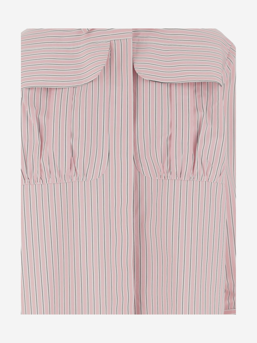 Cotton Shirt With Striped Pattern