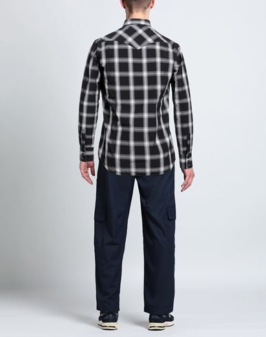 Aglini Man Shirt Black Size 15 Cotton
