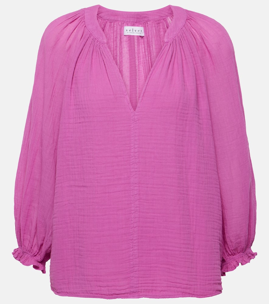 Denice cotton blouse