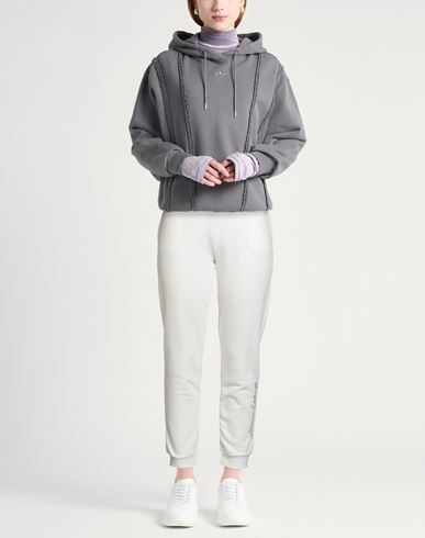 Woman Pants White Size M Cotton, Polyester