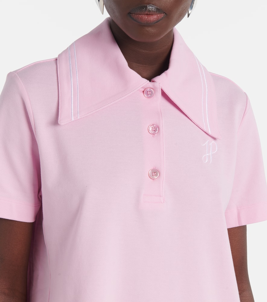 Patou Logo cotton polo dress