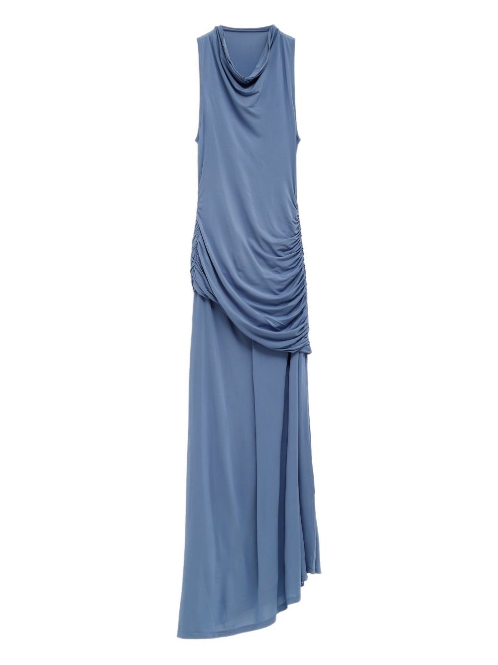 Draped gathered dress - Blue