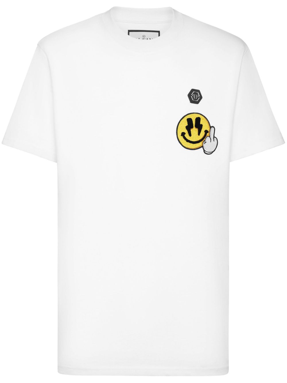 Smile-patch T-shirt - Black