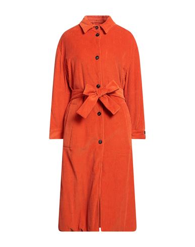 T_coat Woman Coat Orange Size 6 Cotton