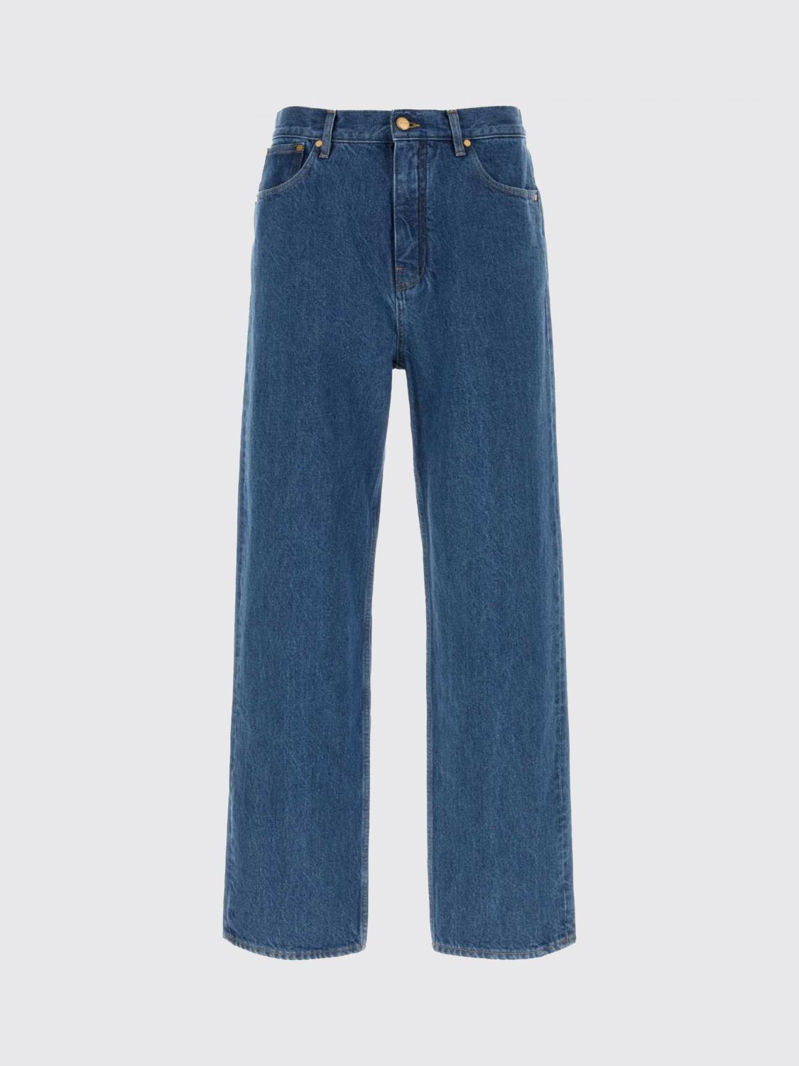 Pants Men color Denim