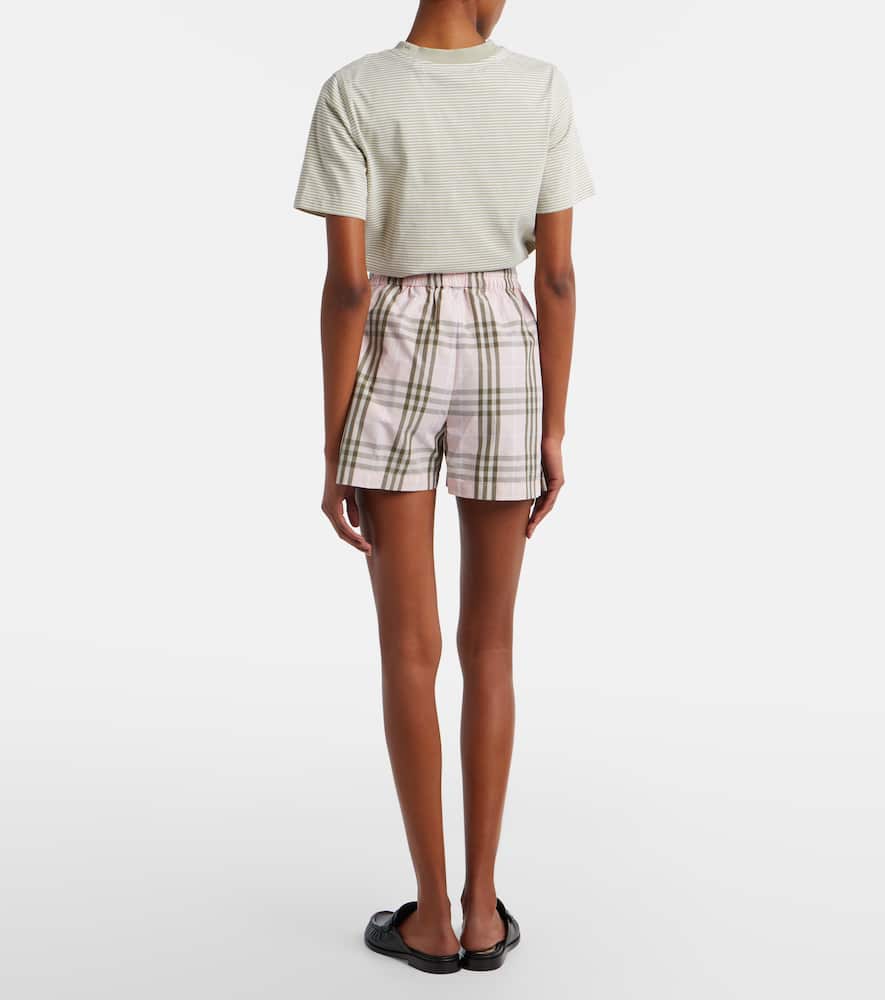 Check cotton shorts