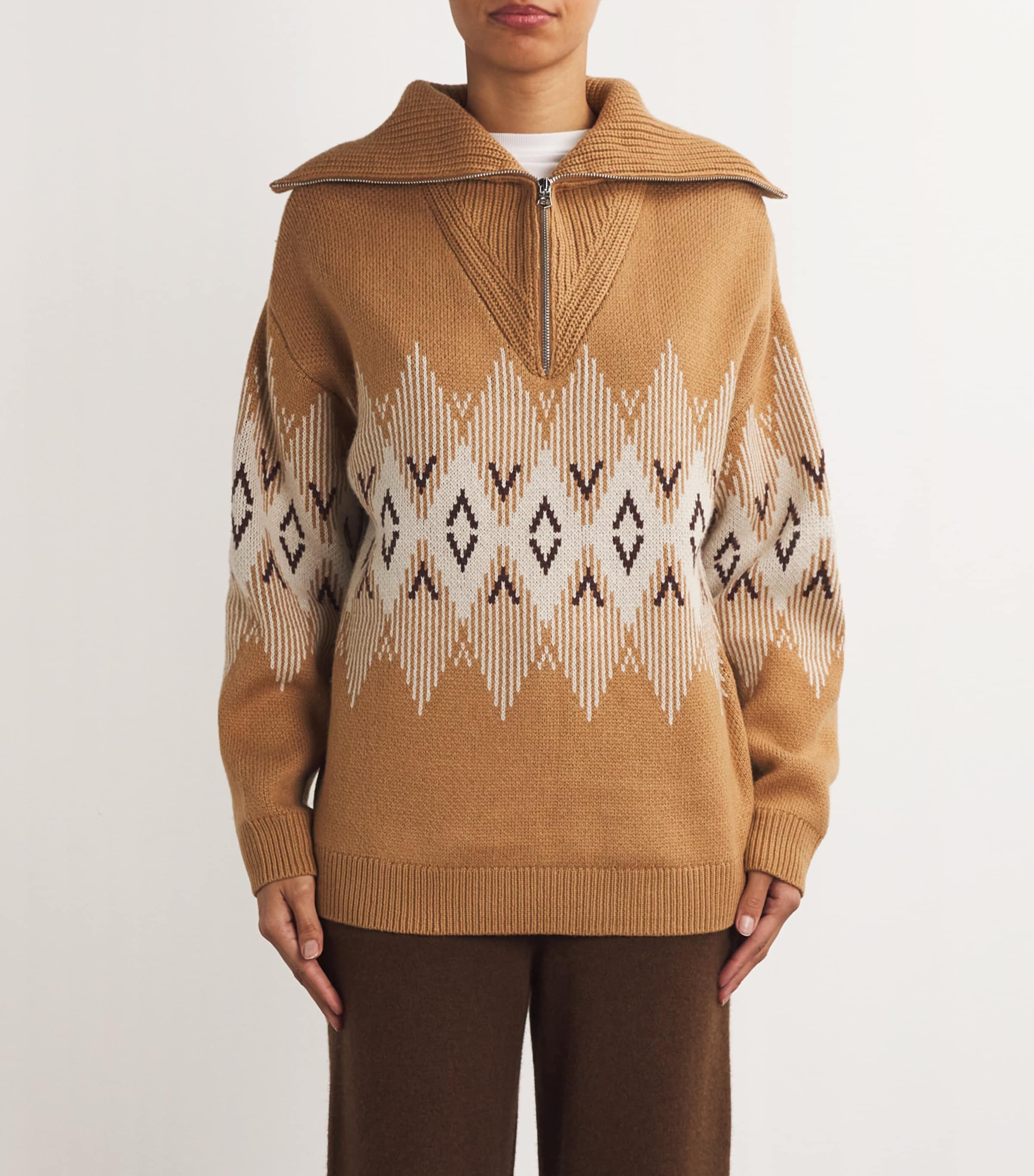 Knitted Half-Zip Heidi Sweater