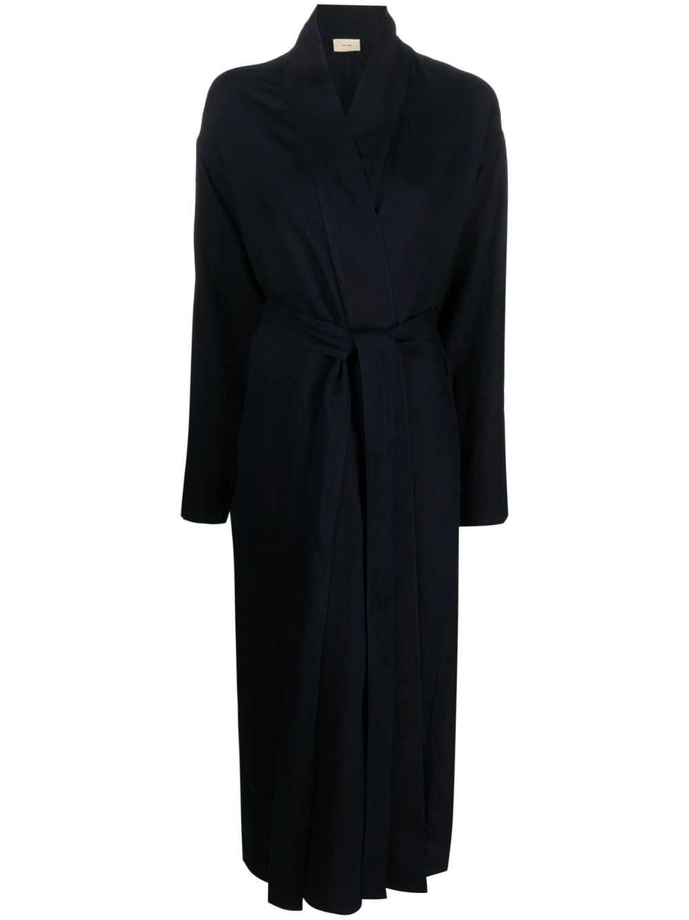 Rimbaud cotton belted coat - Blue