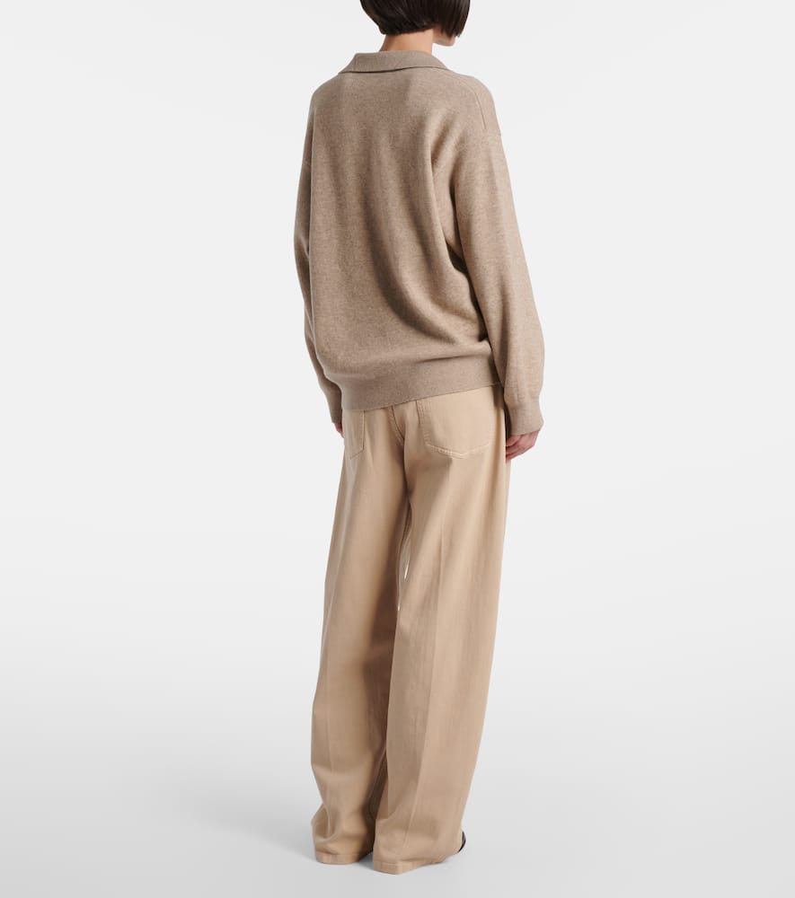 Monili cashmere-blend polo sweater