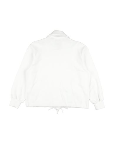 Kid Girl Sweatshirt White Size 10 Cotton, Elastane