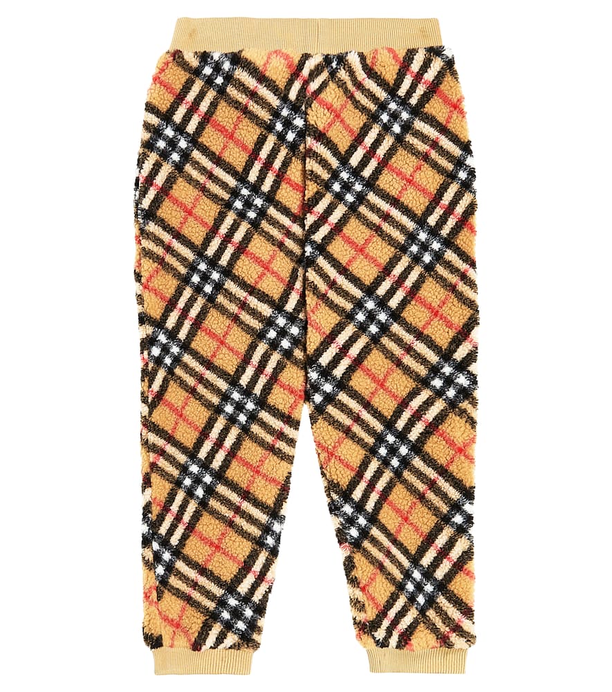 Burberry Check fleece sweatpants