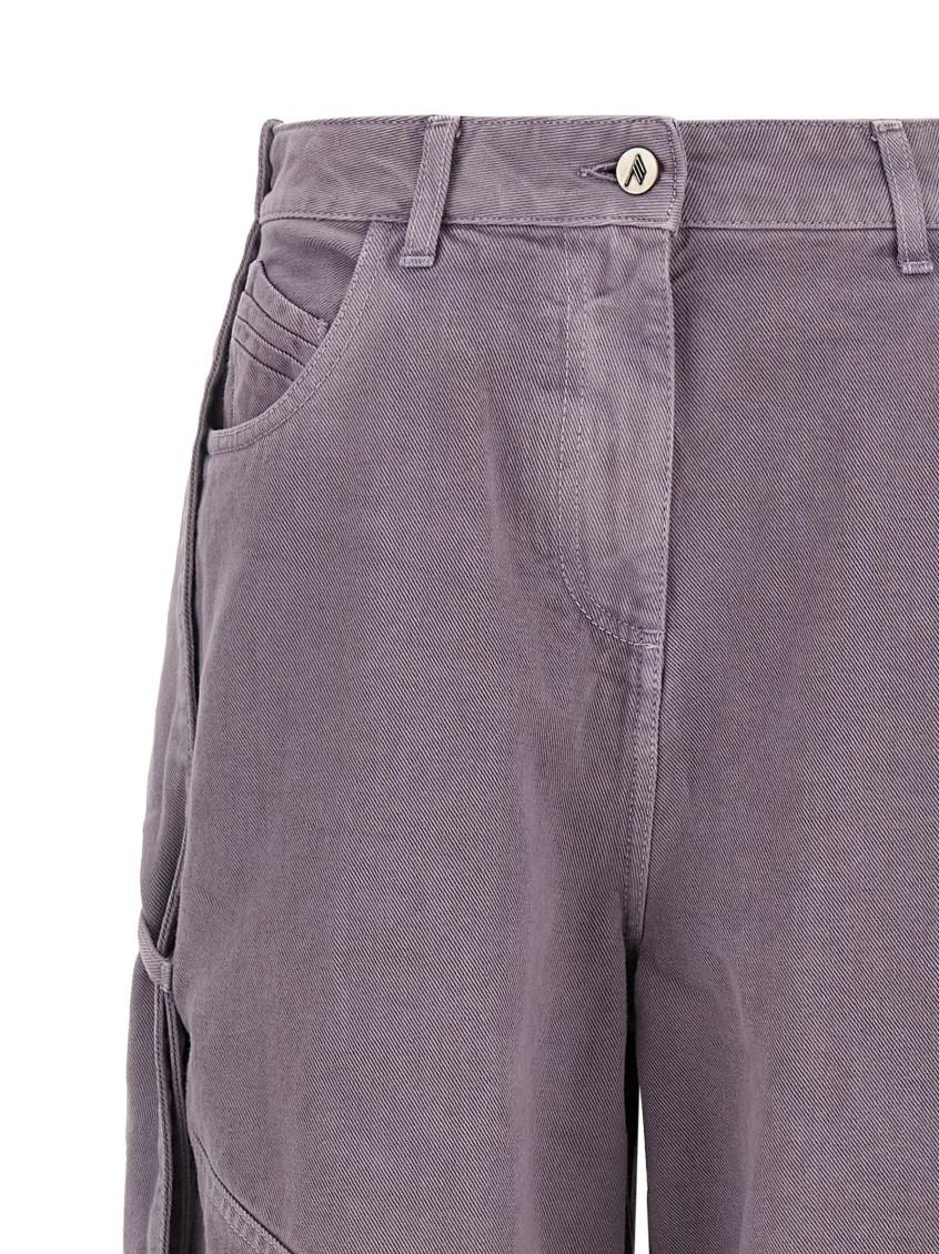 Garment-Dyed Jeans Purple