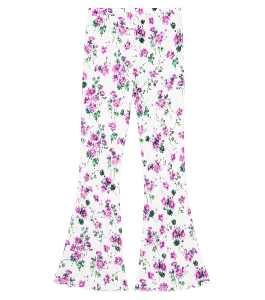 Costa floral cotton flared pants