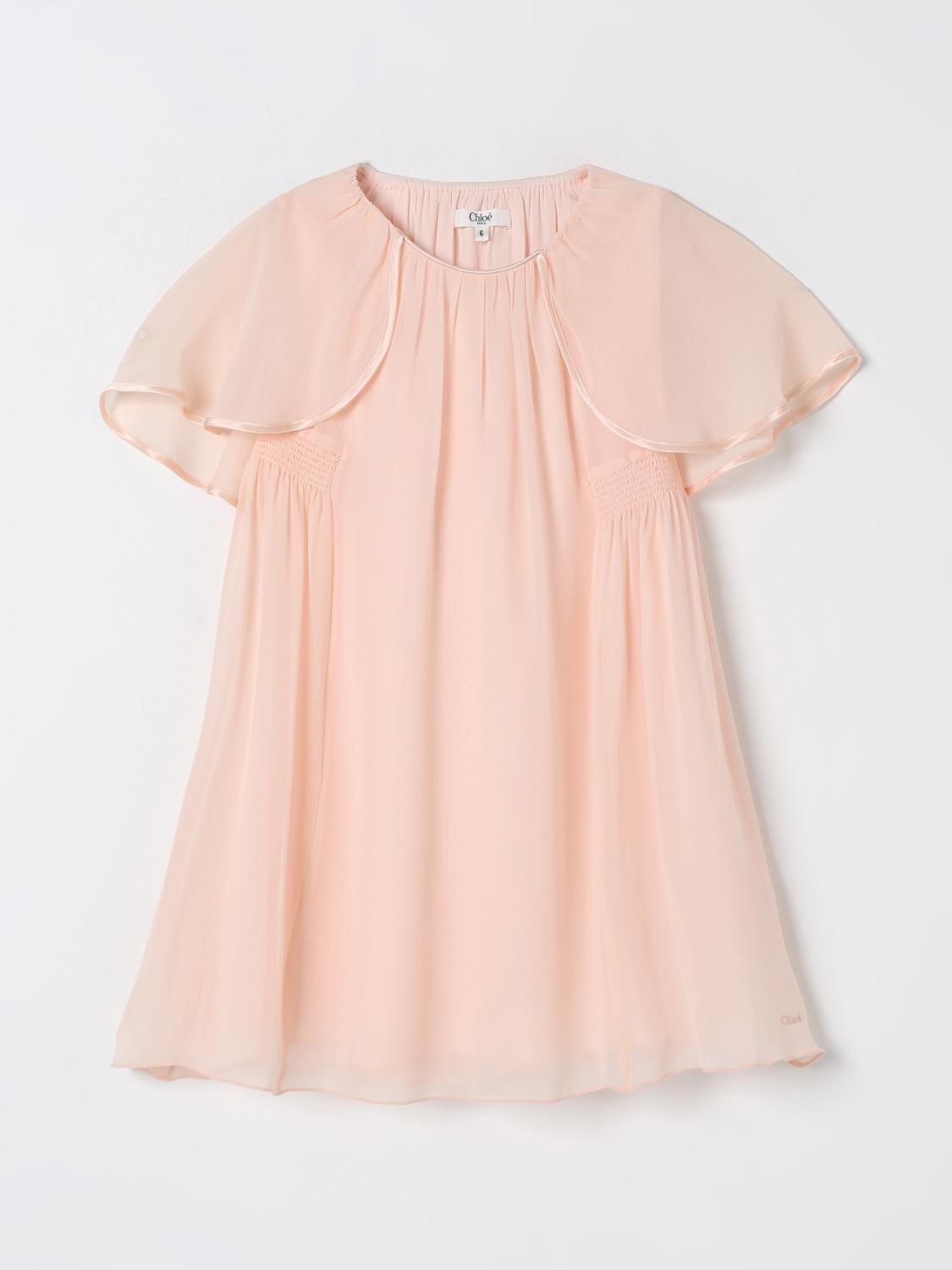 Dress CHLOÉ Kids color Pink