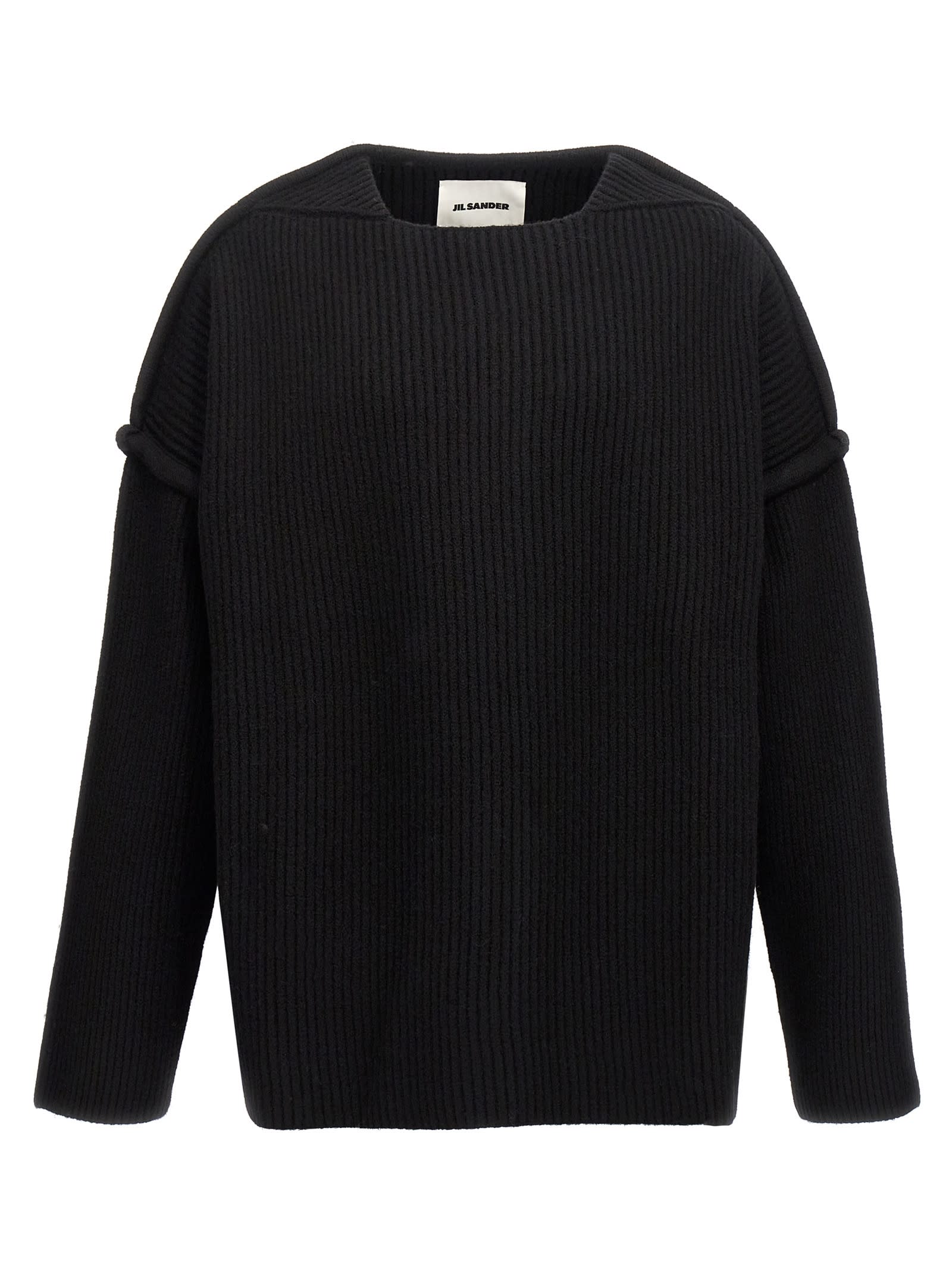 Geometric Neckline Sweater Sweater, Cardigans