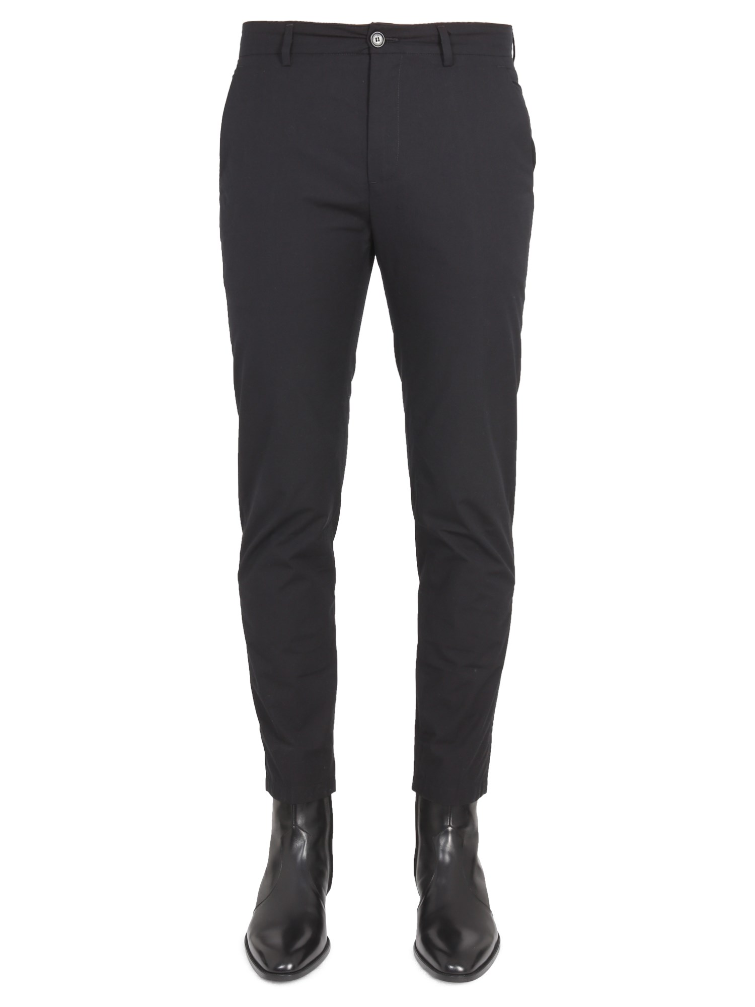 Pants with logo patch