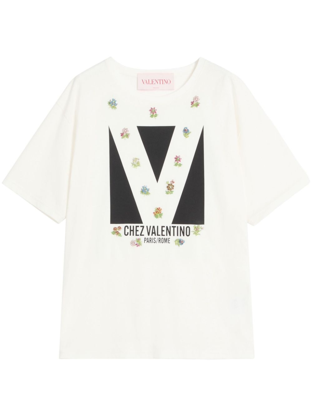 Logo-print T-shirt - Neutrals