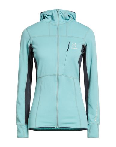 Haglöfs Woman Sweatshirt Turquoise Size S Recycled polyester, Elastane