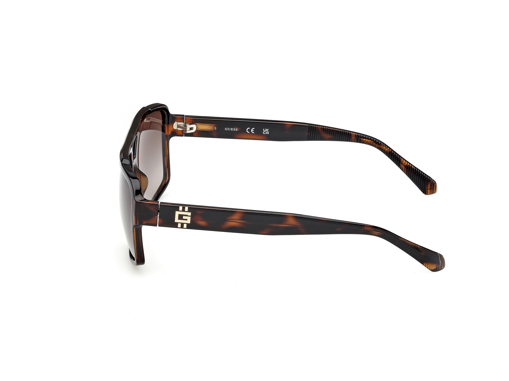 Guess Hombre Guess GU00223 52F Gafas de sol Inyectado la Habana Marrón Cuadrada Norma