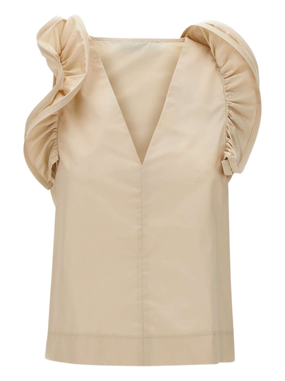 Top KAOS Woman color Beige