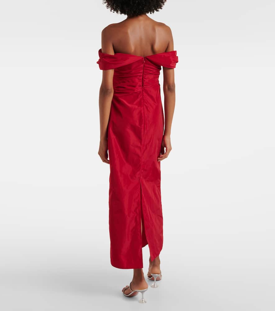 Andrea taffeta midi dress