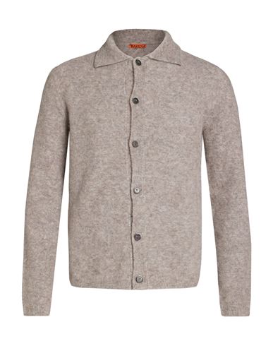 Man Cardigan Taupe Size M Alpaca wool, Polyamide, Wool, Elastane