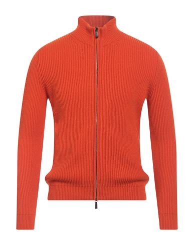 Man Cardigan Orange Size 36 Cashmere