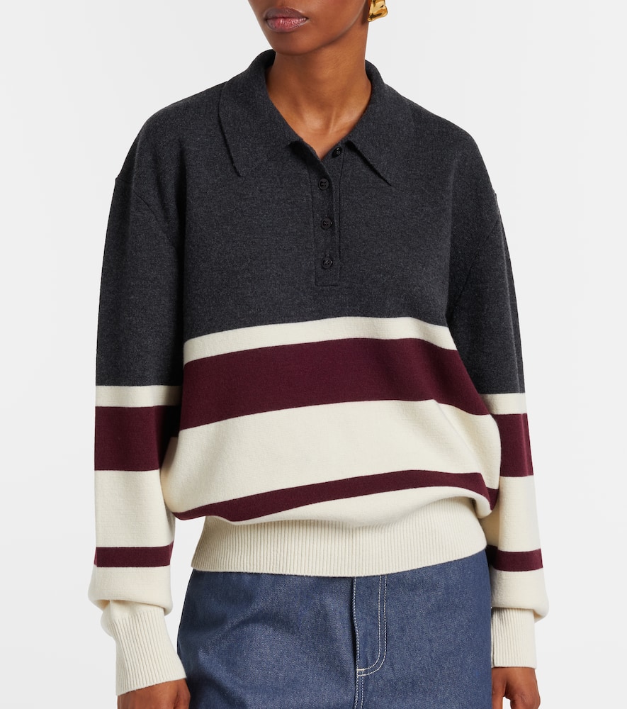 Róhe Wool and cashmere polo sweater