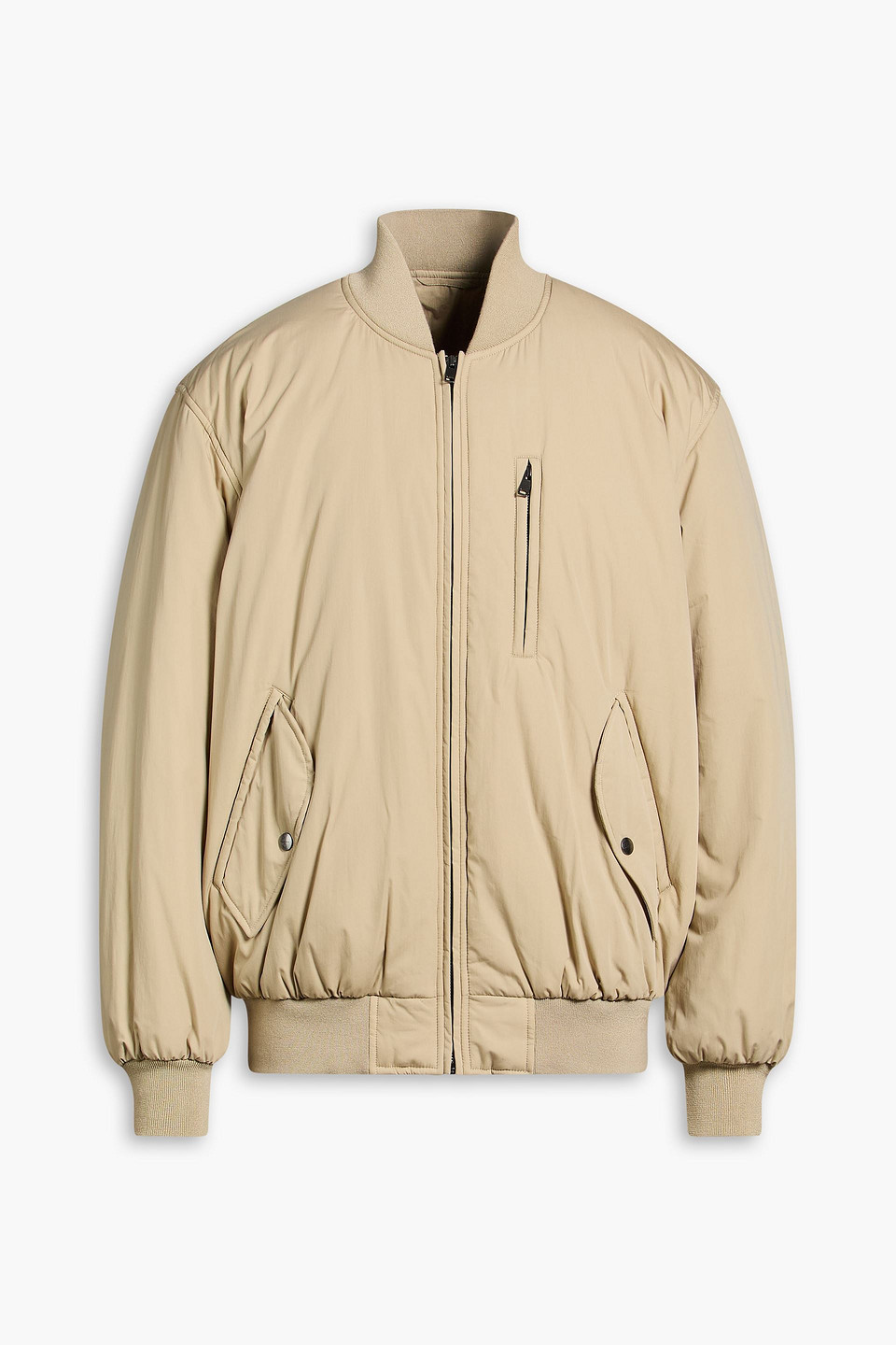 Cotton-blend shell bomber jacket - Neutral - M