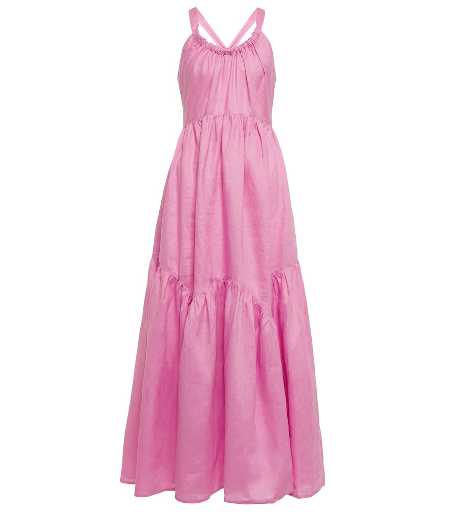 Lee Mathews Ali linen maxi dress