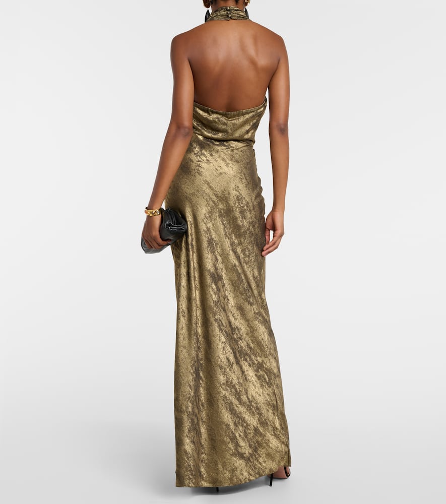 Veronica Beard Alberta lamé gown