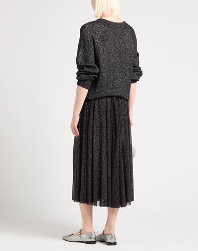 Woman Sweater Black Size M Recycled polyester, Synthetic fibers, Acrylic, Metal fiber, Elastane