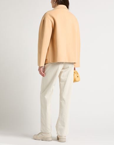 Forte_forte Woman Coat Apricot Size 3 Virgin Wool, Polyamide, Cashmere