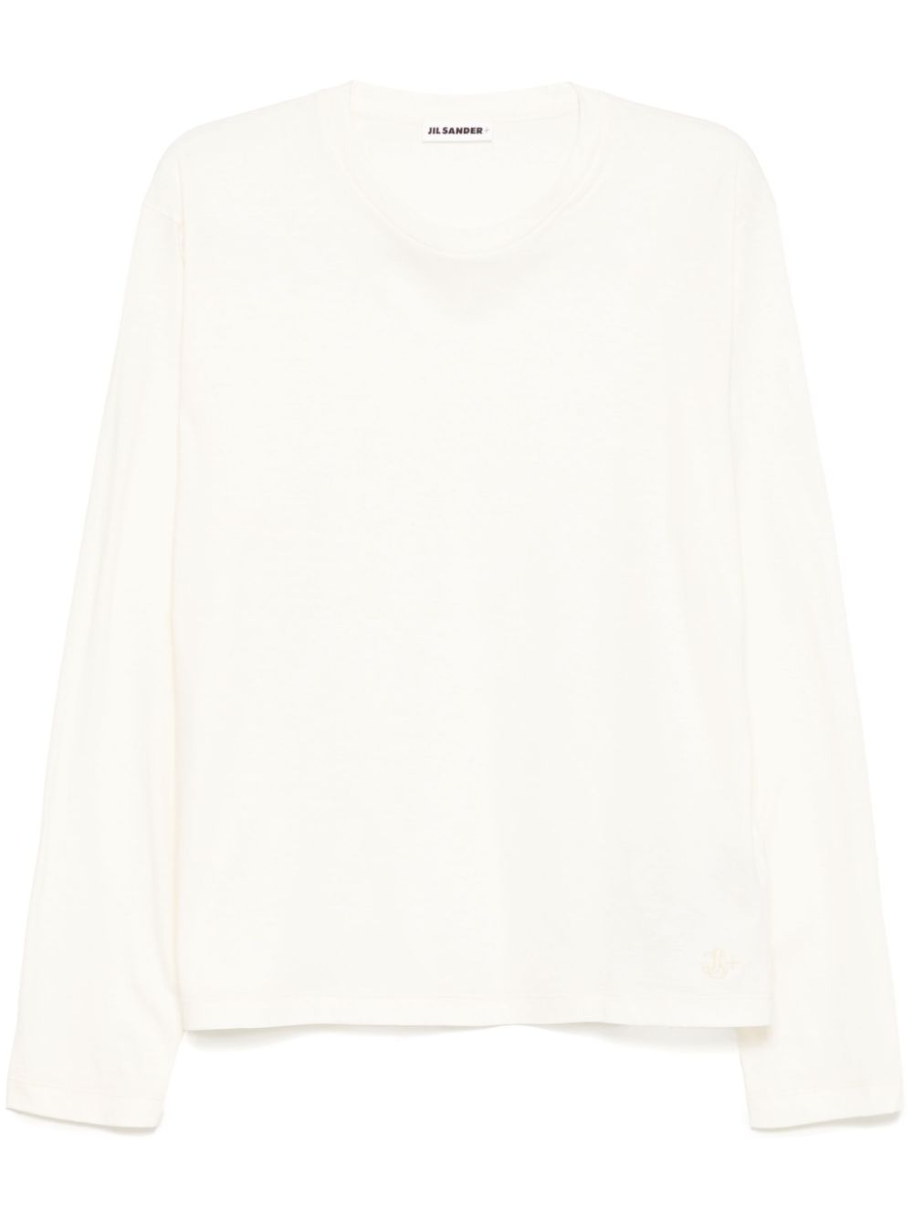 Long-sleeved T-shirt + - White